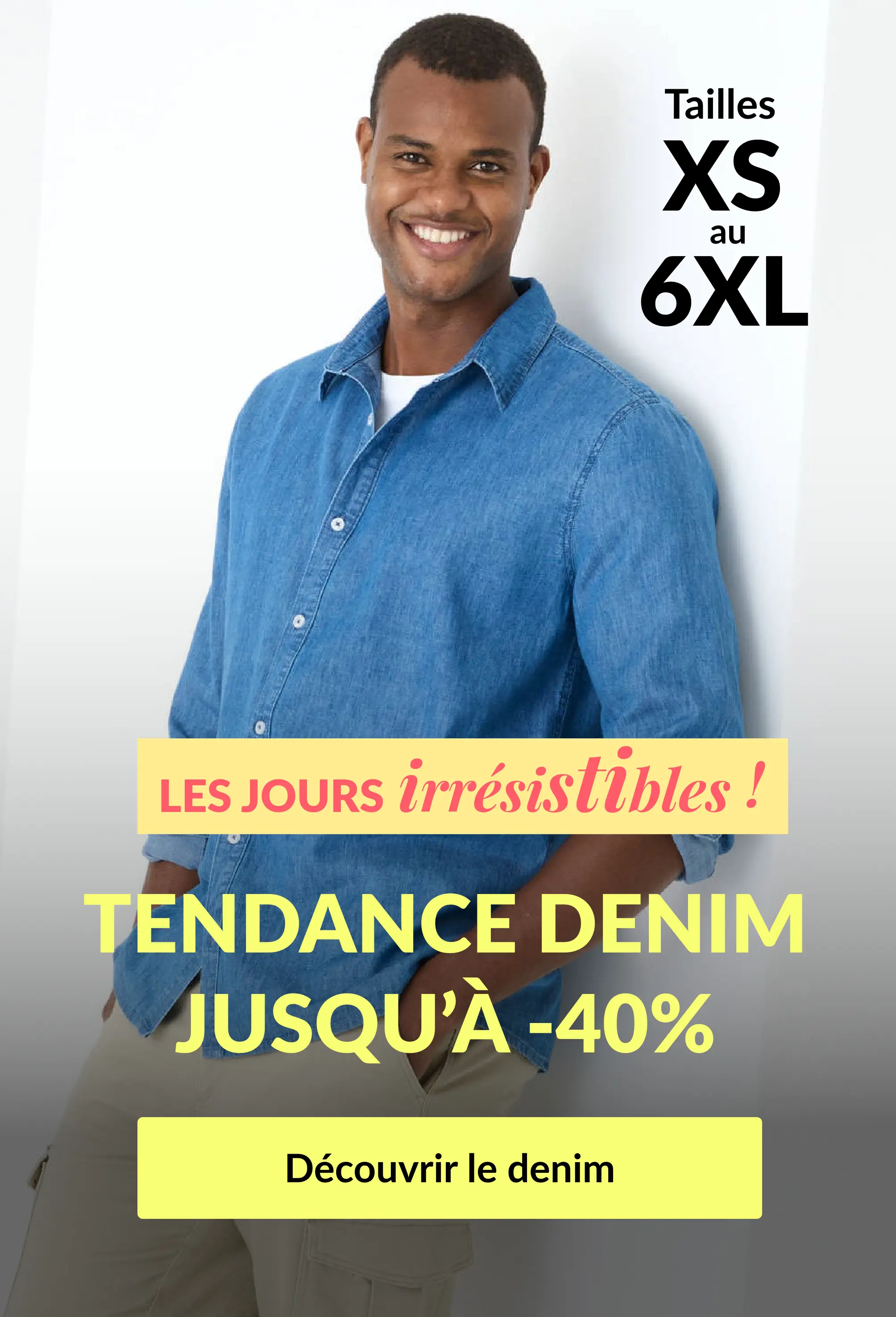Découvrez notre collection denim pour lui
