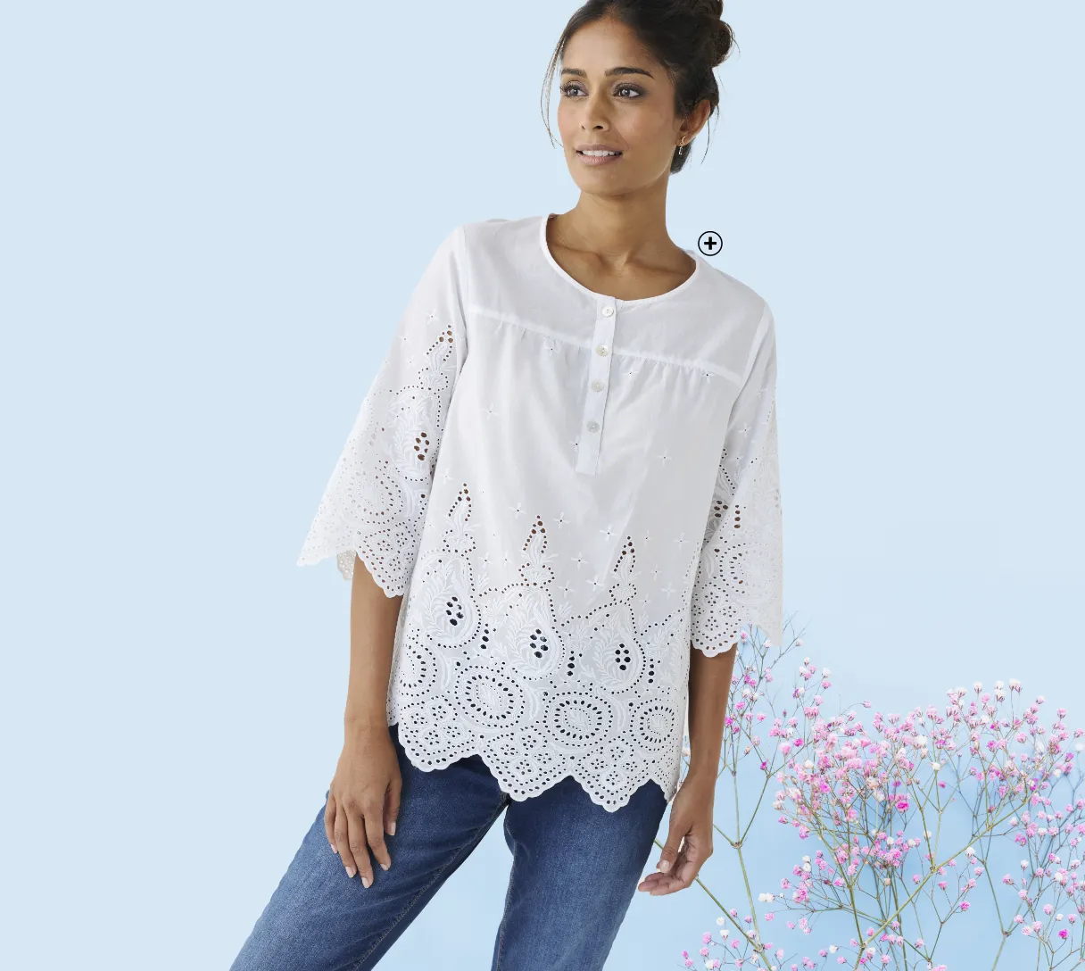 Boho-chique blouse van licht katoen voor een moeiteloze en tijdloze stijl - Blog Blancheporte