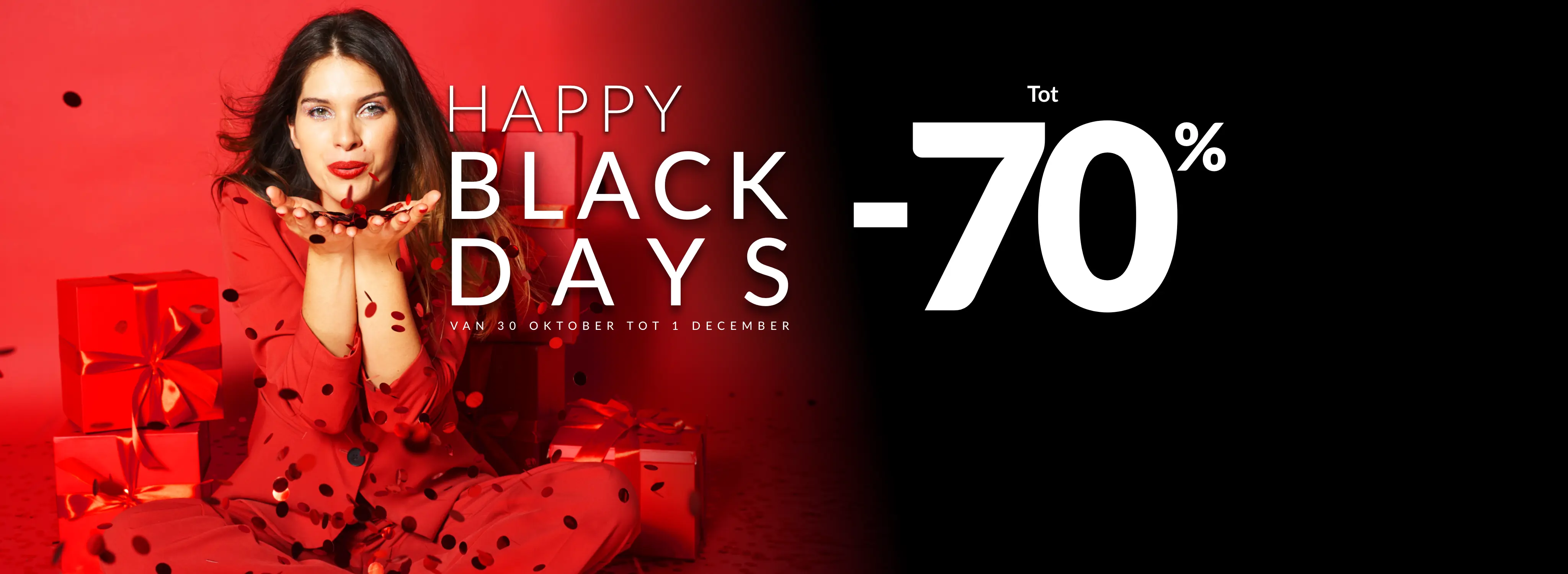 Happy Black Days: tot 70% korting op de website