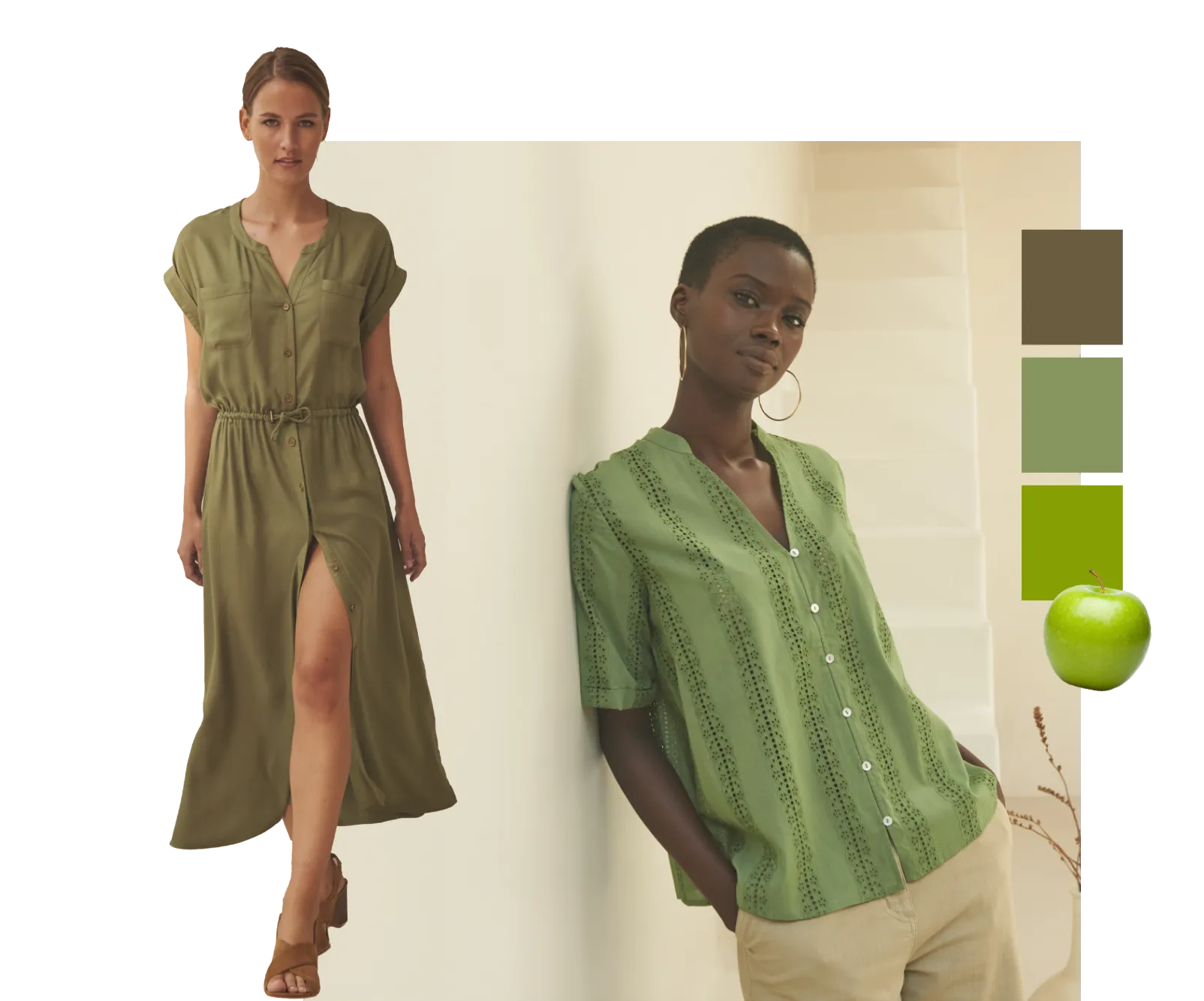 Laat u verleiden door het frisse en elegante groen! | Blancheporte