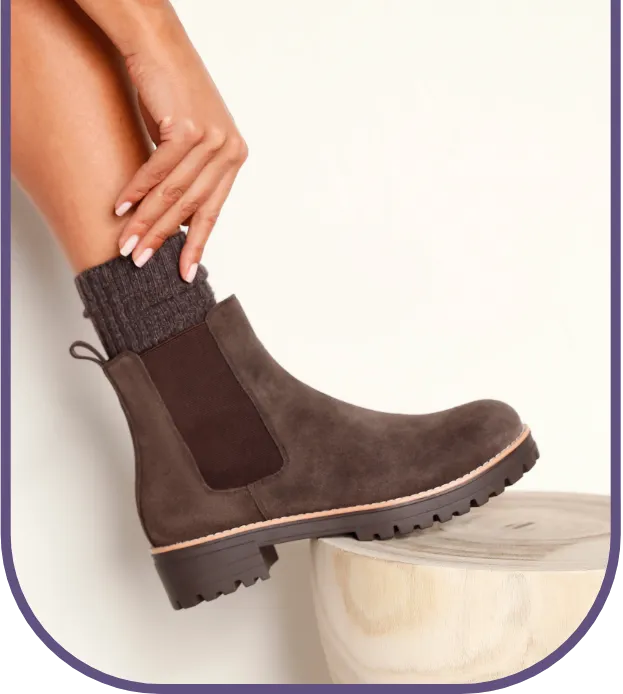 Chelsea boots van suèdeleer met dikke profielzool, stevig en stijlvol in promotie – Blog Blancheporte