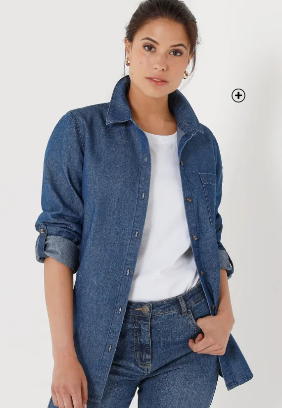 Oversized spijkerblouse – onmisbare casual modetrend | Blog Blancheporte