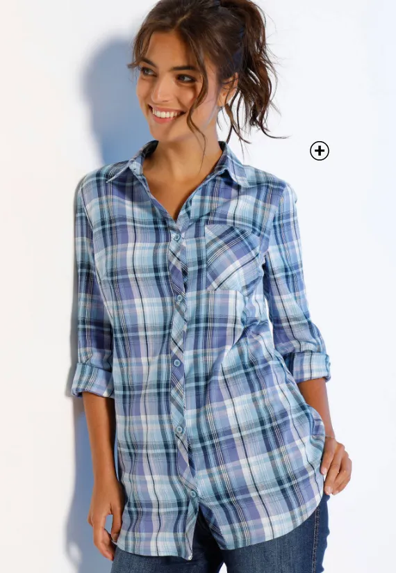 Geruite flanellen blouse – casual en warme oversized look | Blog Blancheporte