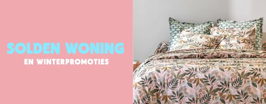 Winteruitverkoop en aanbiedingen: tot 80% korting op huishoudtextiel en decoratieartikelen