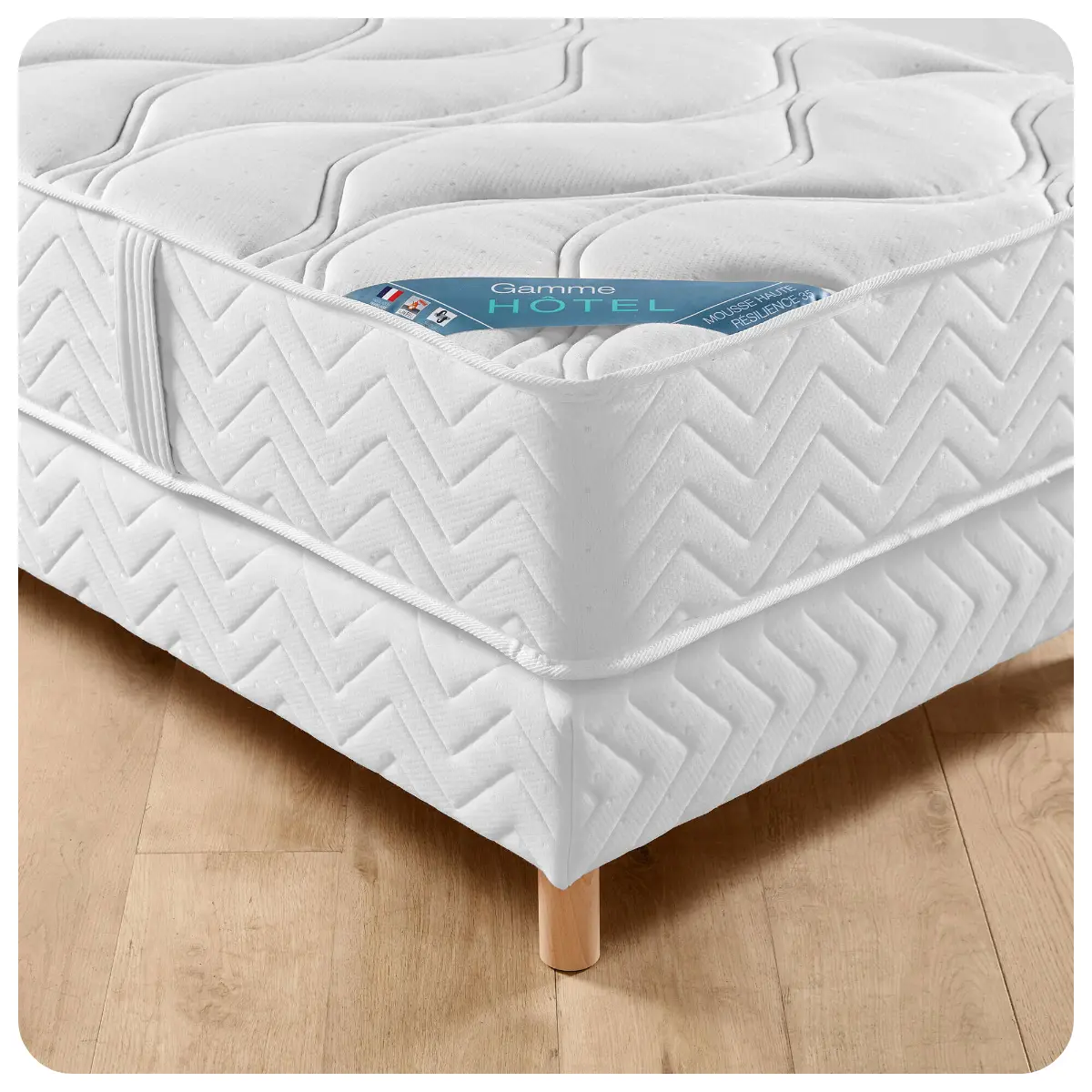 Comfortabel schuimmatras, stevige ondersteuning, hoogte 18 cm, witte bekleding - Blog Blancheporte