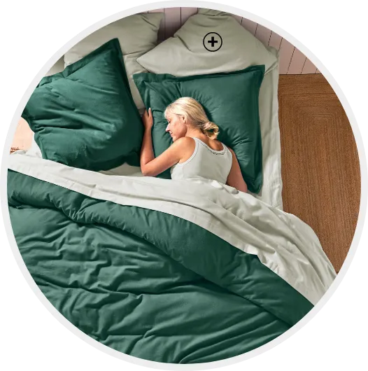 Flanellen bedlinnen met knus hoofdkussen voor cocooning slaapcomfort | Hoe kies je je hoofdkussen? – Blancheporte