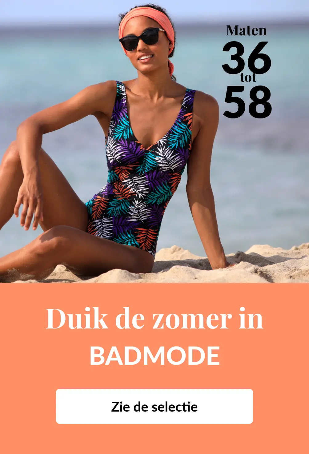 Badkleding van 34 tot 58