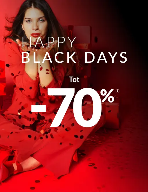 Happy Black Days : jusqu'à -70% de réduction sur le site