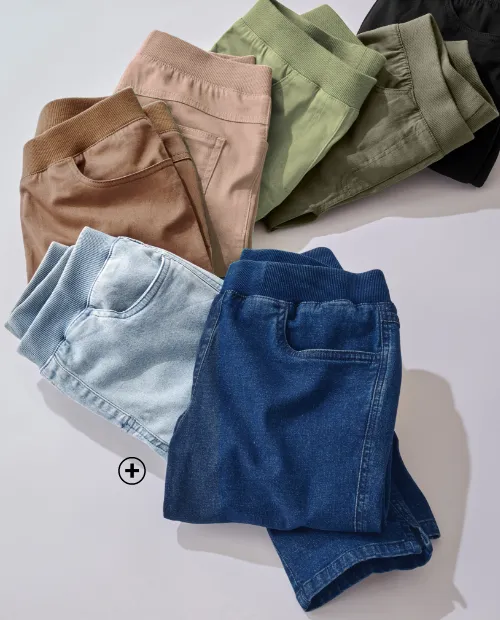 Plus size 3/4-jeans - elastische taille voor extra comfort en stijl | Blancheporte