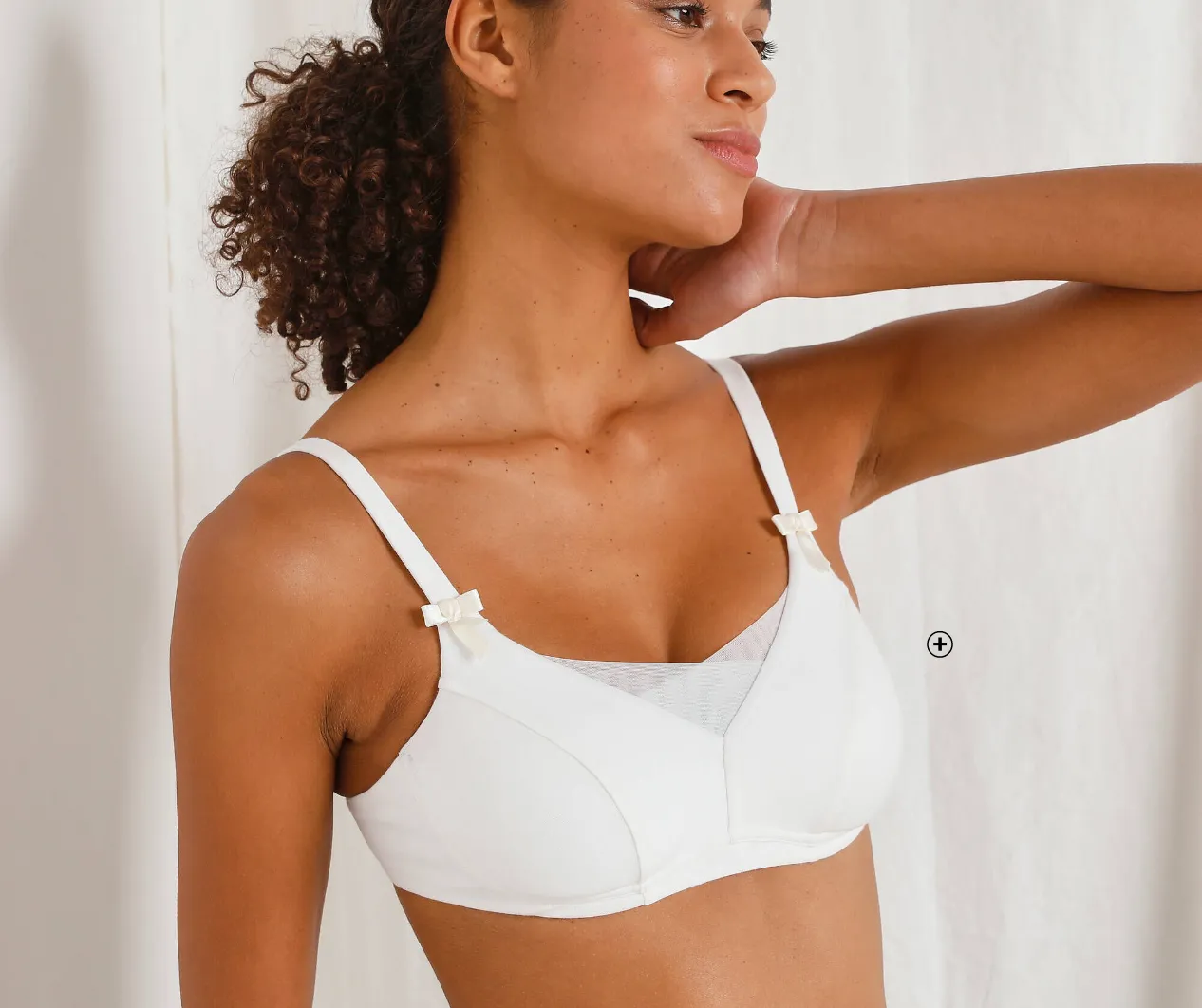Postoperatieve Mégane-bh van biokatoen, zonder beugels – natuurlijk comfort en zachte steun na borstoperatie | Blancheporte