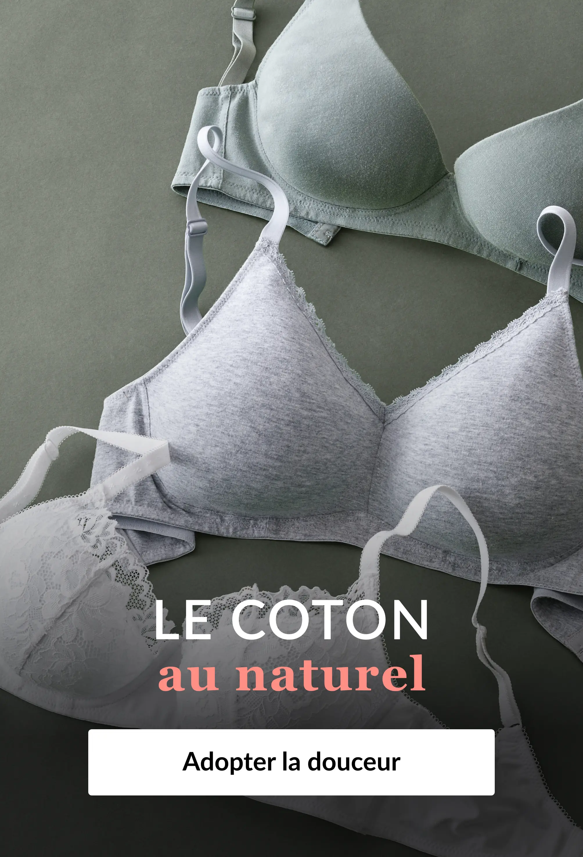 Adoptez la douceur du coton au naturel sur Blancheporte.be
