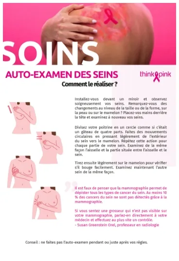 Guide de l’autopalpation