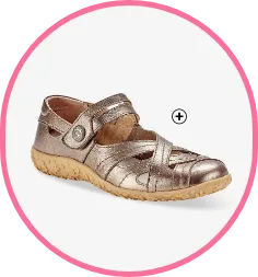 Babies confort en cuir ultra souple - bronze | chaussures morphologie | Blancheporte