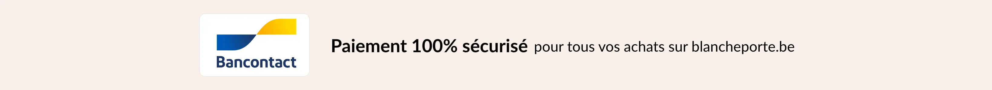 Profitez du paiement sécurisé sur le site Blancheporte.be avec Bancontact
