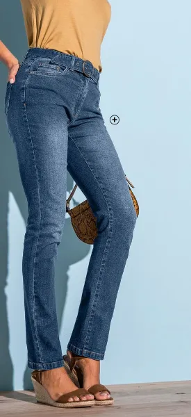 Rechte jeans voor dames speciaal voor kleine lengtes, goedkoop | Blancheporte