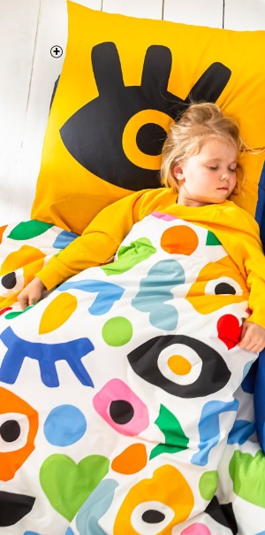 1-persoons bedlinnen voor kids Multico in wit katoen, goedkoop | Collectie Blancheporte x LEM