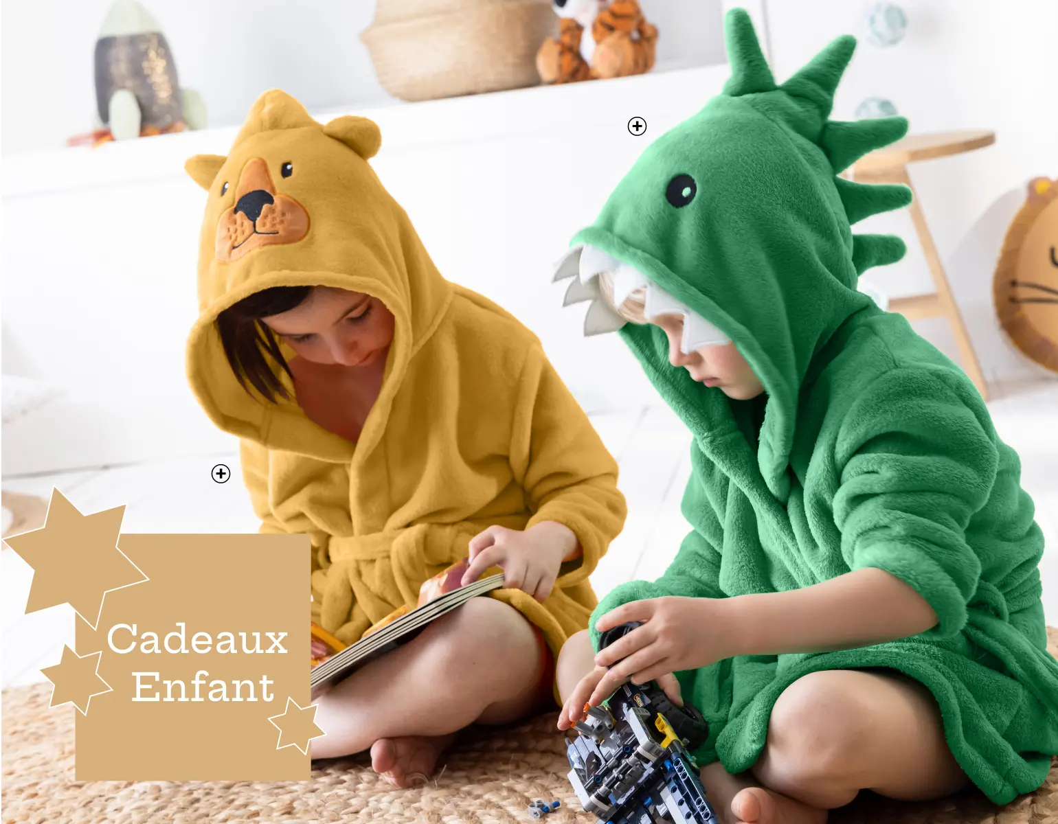 Peignoir de bain enfant ours, capuche et microfibre douce | Blancheporte