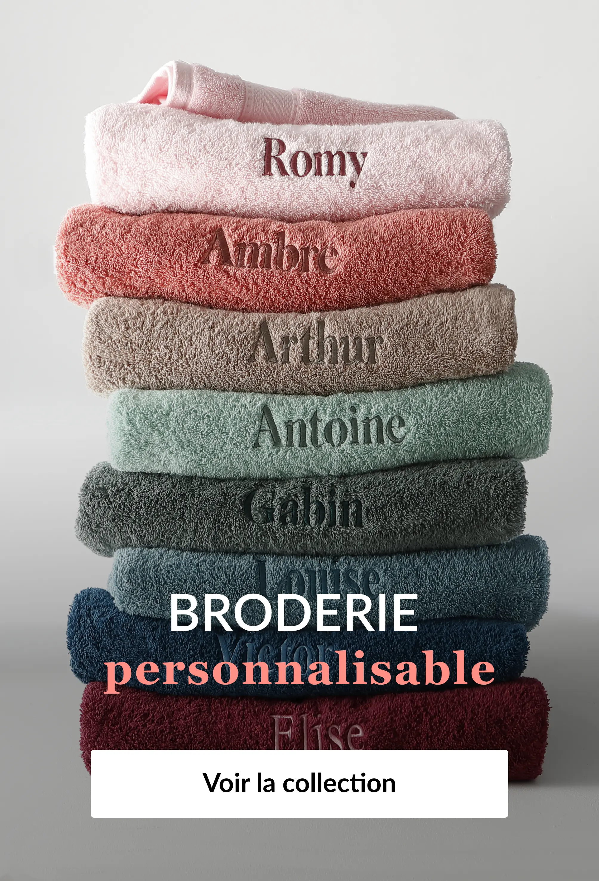 Découvrez la broderie personnalisable sur Blancheporte.be