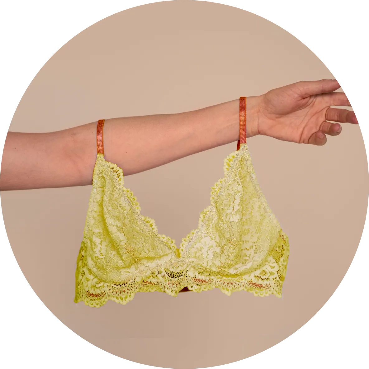 Beha met beugels in gele microvezel, goedkoop | Blancheporte