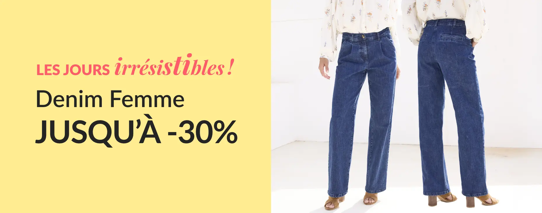 Jours irrésistibles, zoom denim jusqu'à -30%