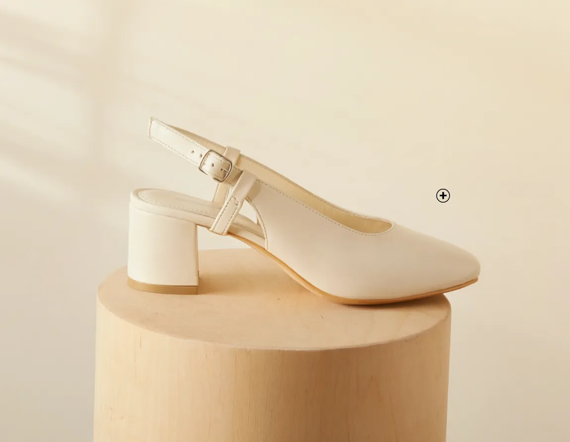 Escarpins slingback en cuir - Blog Blancheporte