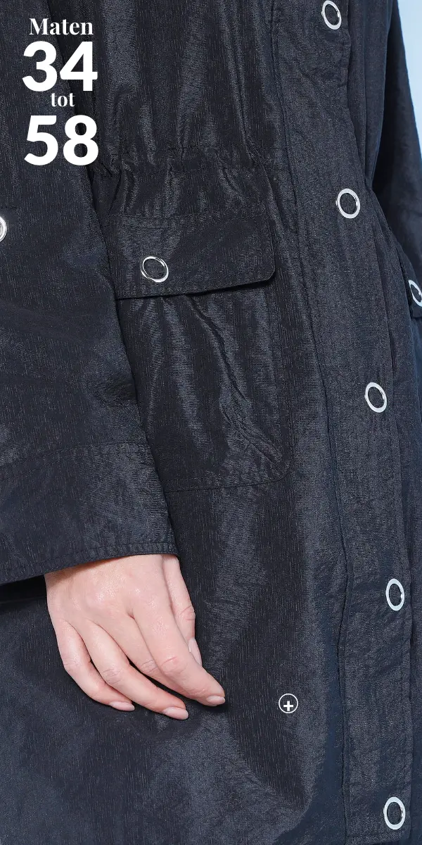 Waterafstotende parka met capuchon in een andere kleur, aanbevolen lengte om elk figuur te harmoniseren – lengte parka dames | Blog Blancheporte