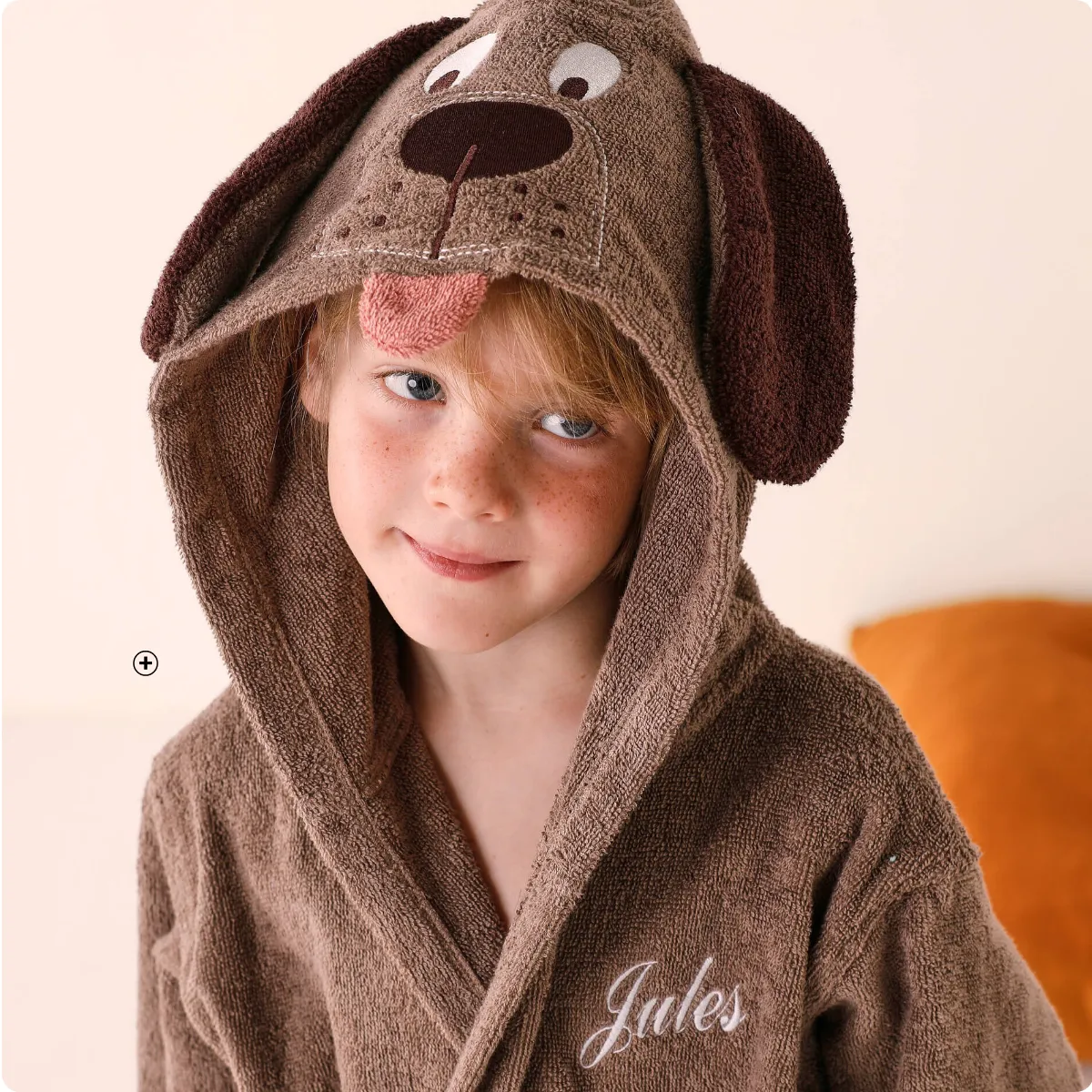 Personaliseerbare 'hond' kinderbadjas met kap, katoenen badstof – Blog Blancheporte
