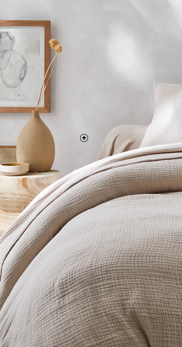 Drap-housse en gaze de coton terracotta, douceur et élégance | Blancheporte