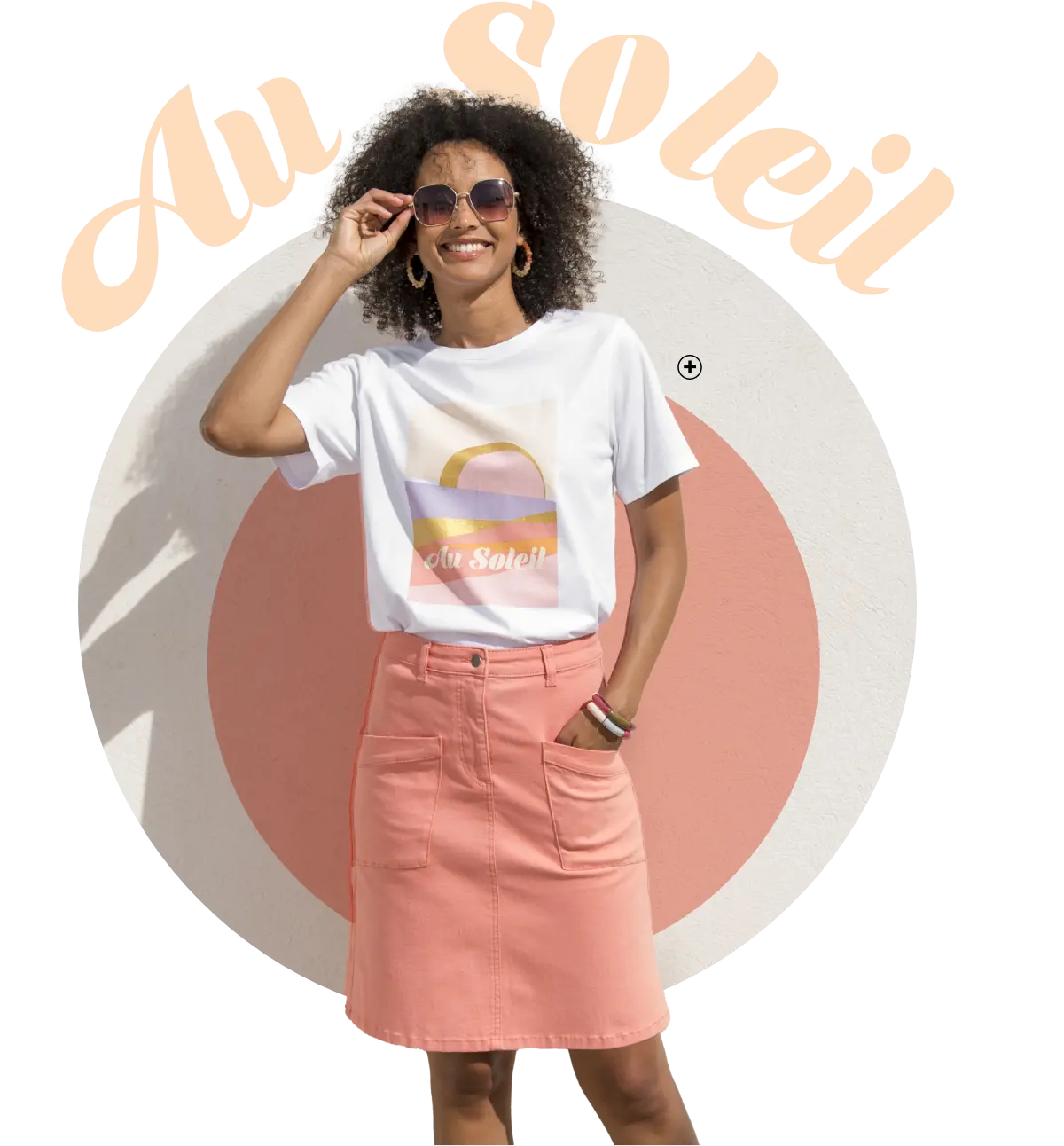 T-shirt imprimé volume loose aux couleurs tendance printemps-été 2025, parfait pour un look mode femme élégant | Blancheporte