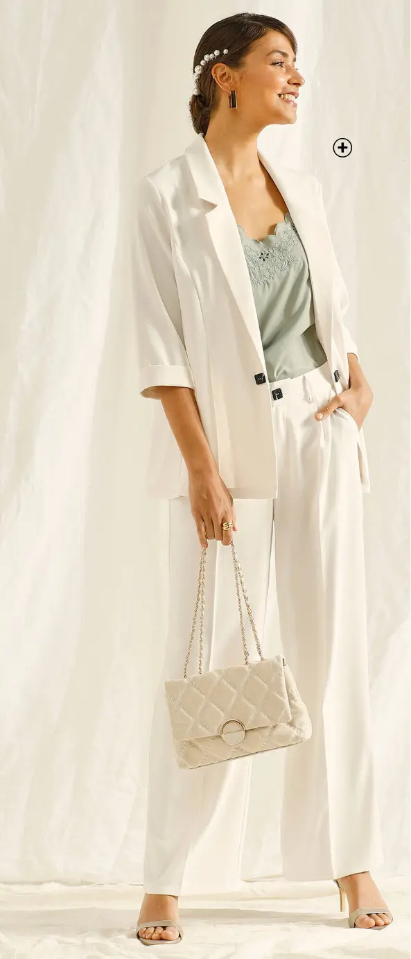 Elegant jasje met 3/4-mouwen in soepele crêpe, ideaal voor een ceremonie | Blancheporte
