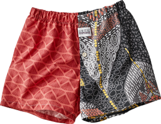 Bruine upcycling boxershort heren-dames