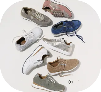 Baskets zippées et à lacets en cuir | chaussures morphologie | Blancheporte