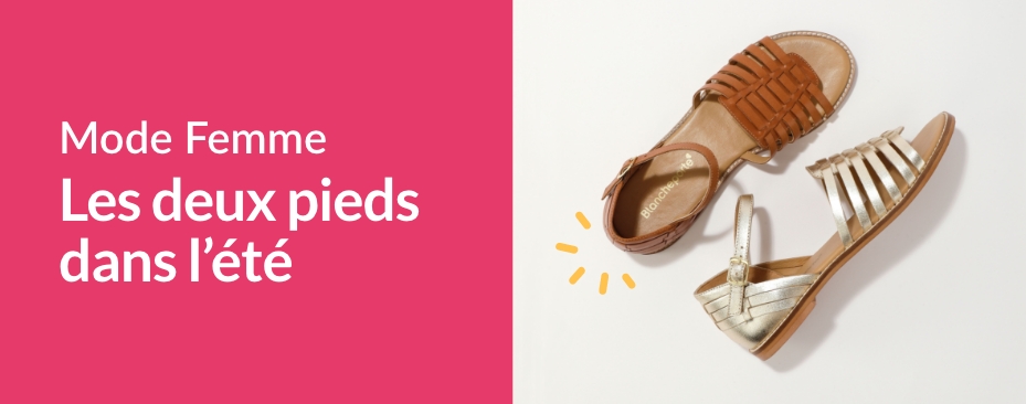 Sélection de chaussures femmes pour l'été : sandales, espadrilles...