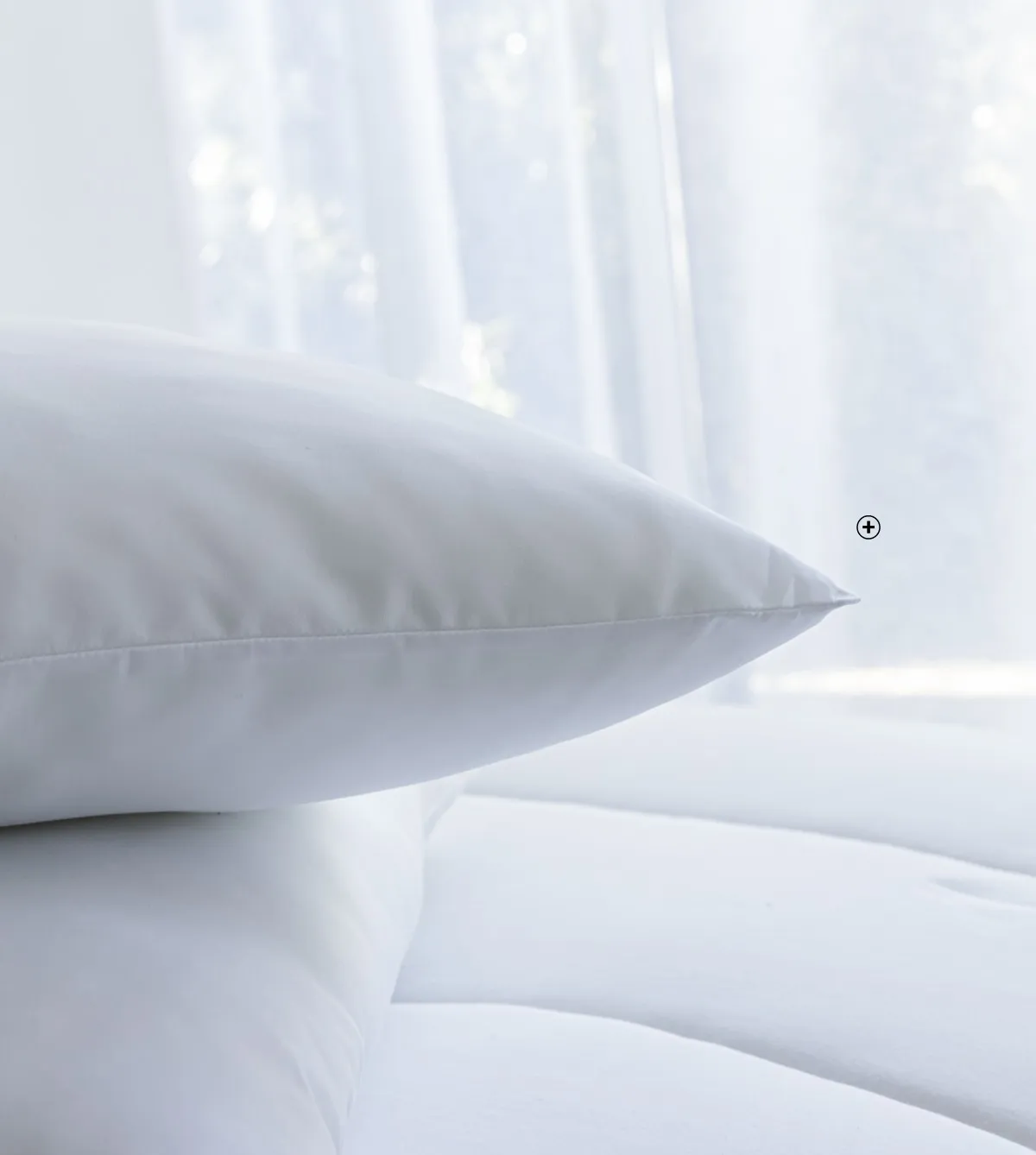 Oreiller microfibre confort moelleux blanc pas cher | Blancheporte