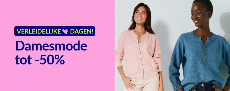 Onweerstaanbare dagen: tot 50% korting op alle damesmode