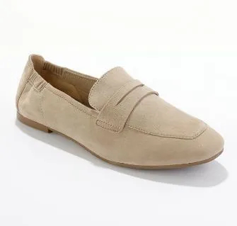 Mocassins femme en croûte de cuir beige pas cher | Blancheporte Mocassins femme en croûte de cuir beige pas cher | Blancheporte