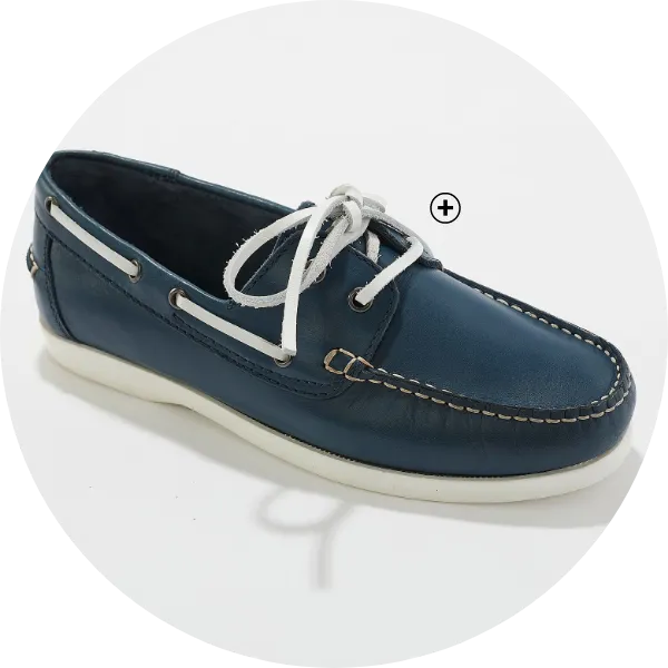 Chaussures bateau en cuir pour homme, élégance marine à petits prix | Blancheporte
