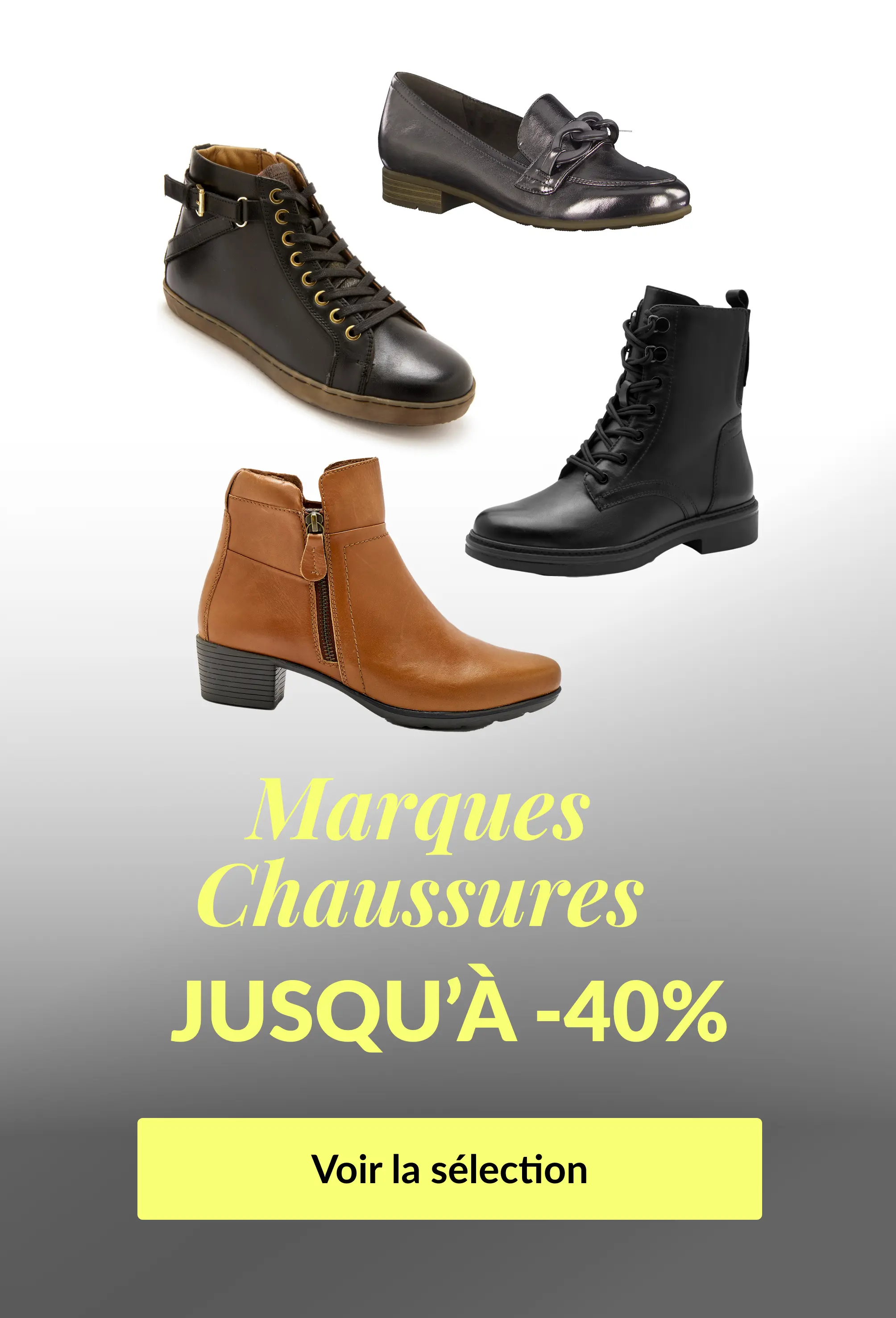 Profitez de vos marques chaussures préférées sur le site