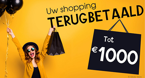 Uw shopping terugbetaald