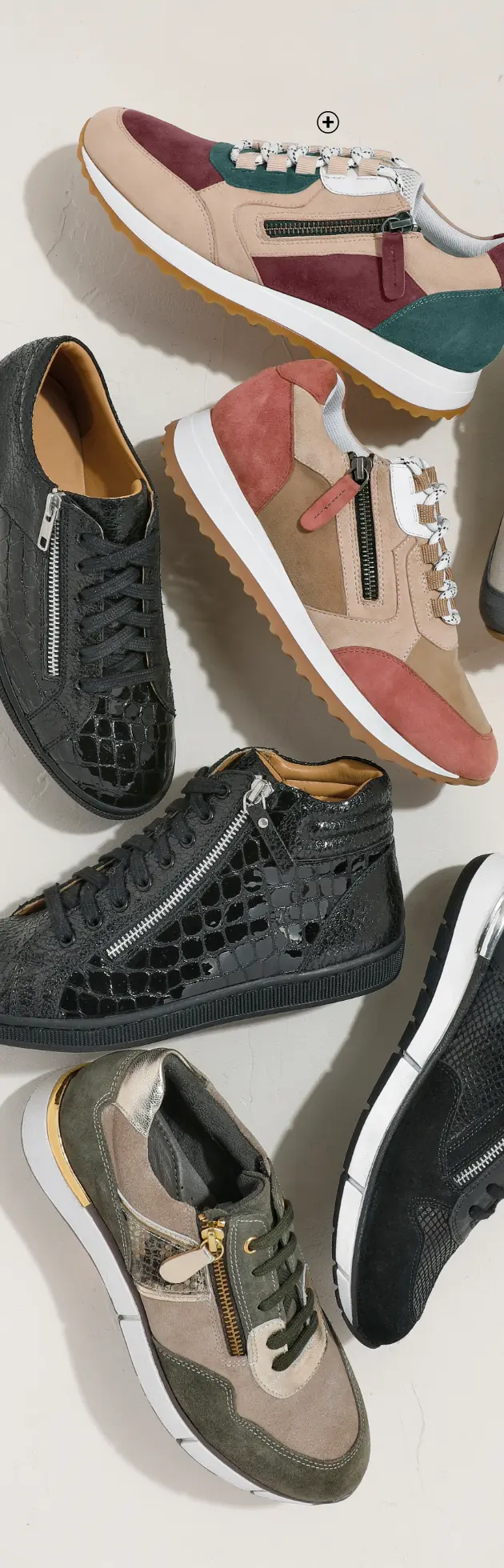 Sneakers en cuir pour un style casual, disponibles pendant le Black Friday | Blancheporte