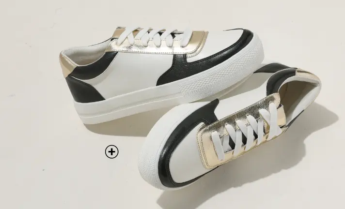 Sneakers à lacets femme, chaussures confortables à associer avec un pantalon large pour un look casual | Blancheporte