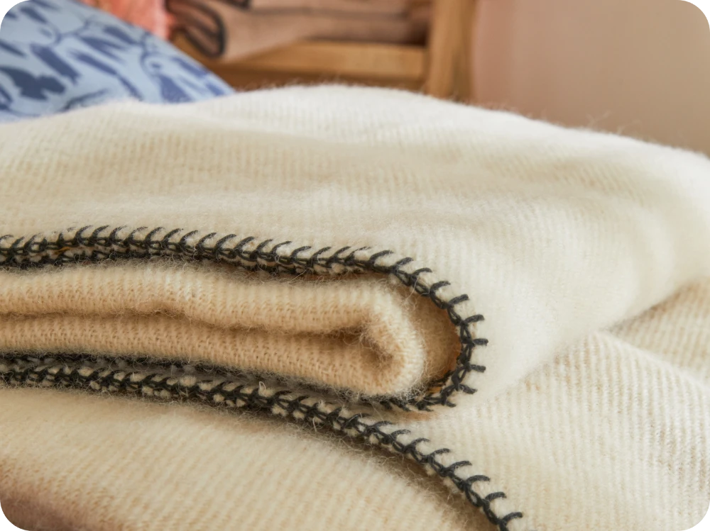 Couverture en pure laine Made in France
