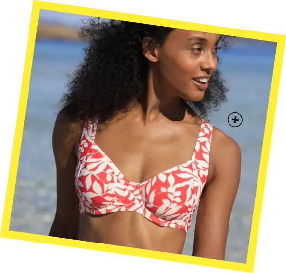 Bikinibeha met beugels Linao, balconnetmodel om een volle boezem mooi te laten uitkomen | Blancheporte