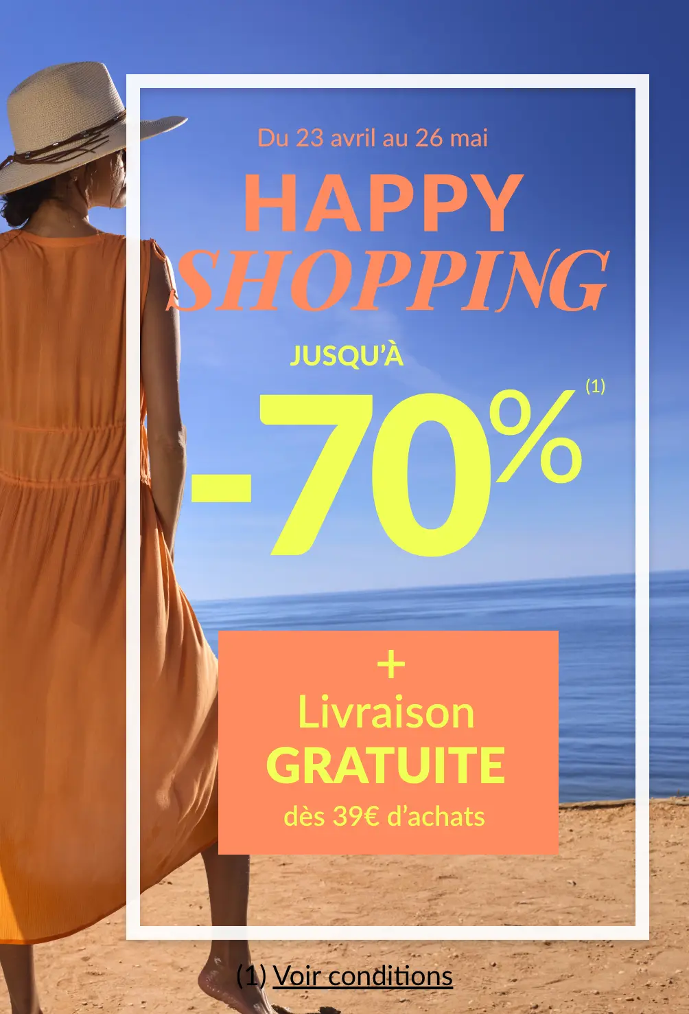 Happy Shopping : profitez de réductions jusqu'à -70% sur le site Blancheporte + livraison gratuite dès 39€ d'achats !