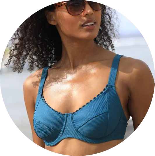 Haut de maillot de bain balconnet Vilorio, parfait pour allier confort et style et bien choisir sa taille et sa forme de maillot de bain | Blancheporte