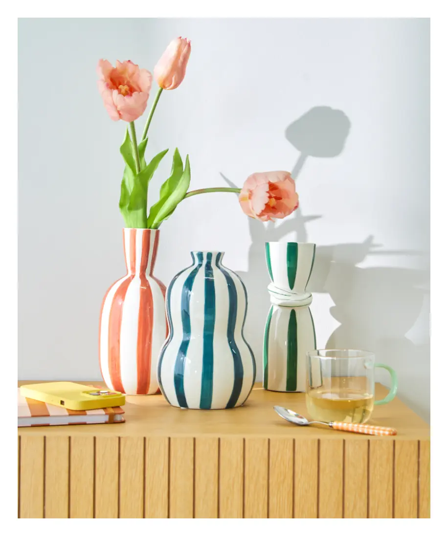 Ontdek onze wooncollectie met geometrische motieven op de website Blancheporte.be