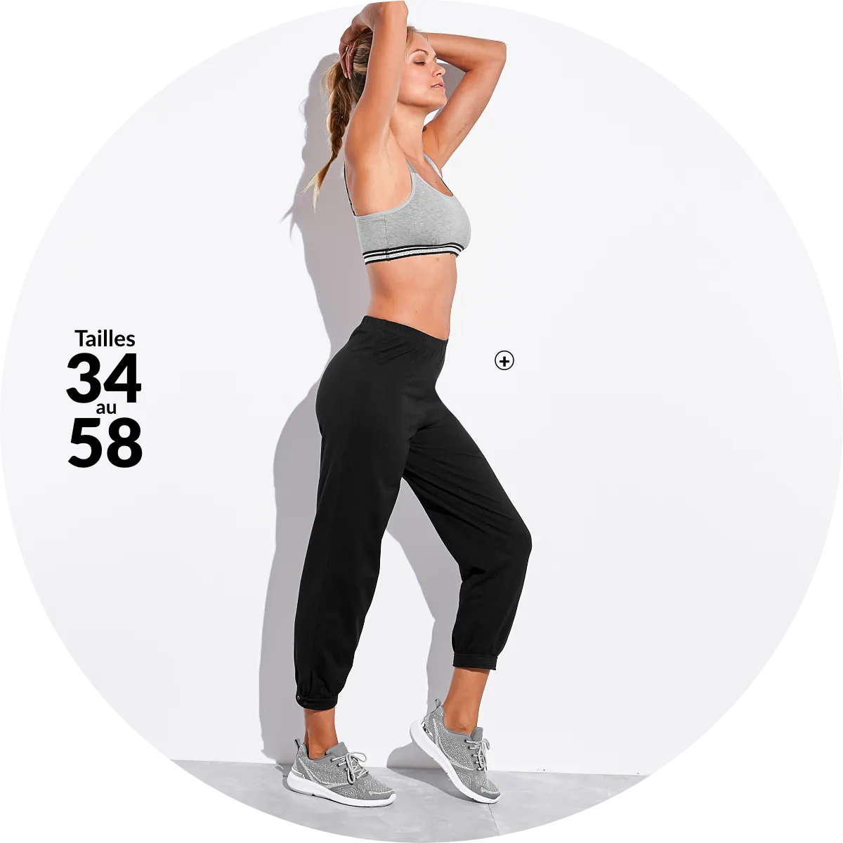 Legging 7/8ème coton biologique noir, coupe boule féminine, jersey stretch - Blog Blancheporte