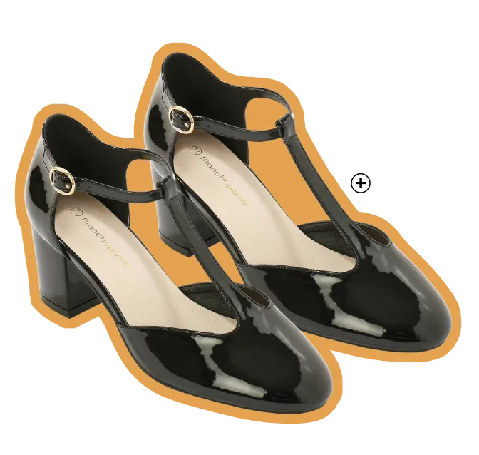 Escarpins salomé vernis noir - Blog Blancheporte