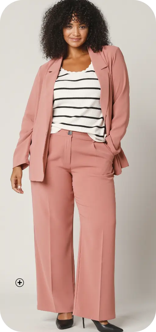 Pantalon large fluide, léger et confortable, idéal pour compléter un look robe pour femme ronde | Blancheporte