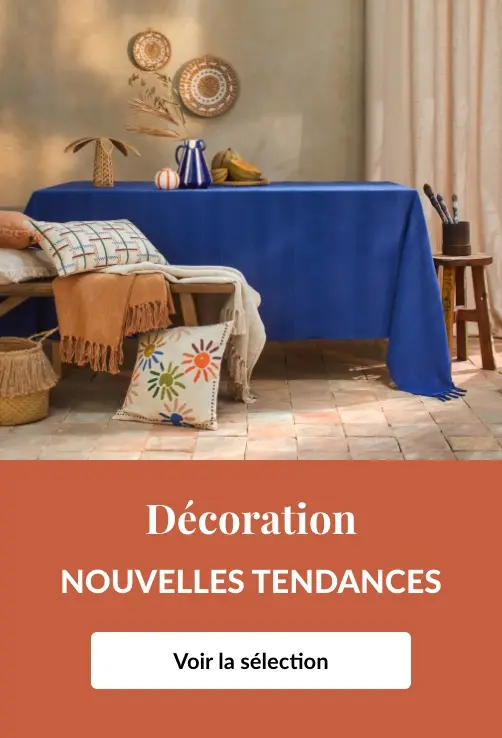 Une large sélection d'objets déco et décoration textile pour embellir votre intérieur